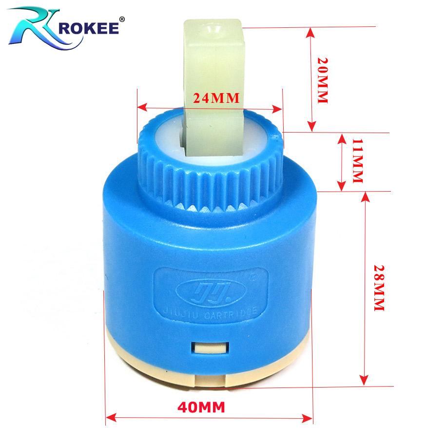 Van vòi nước nóng lạnh Ceramic 40mm DL-CR40 (Xanh)