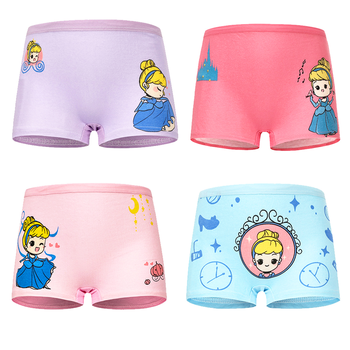 Quần chip đùi cotton Quần chip bé gái 2-12 tuổi cao cấp hình hươu cao cổ đủ màu sắc tươi vui Baby-S – SC017