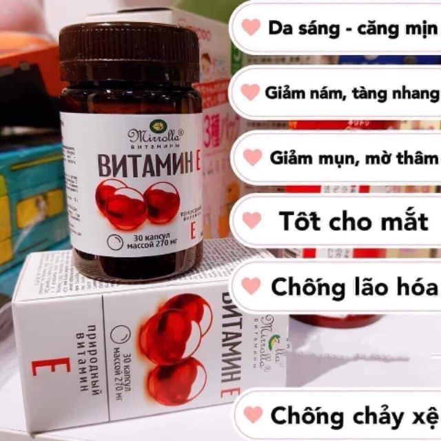 Vitamin e đỏ chính hãng nga 270mg