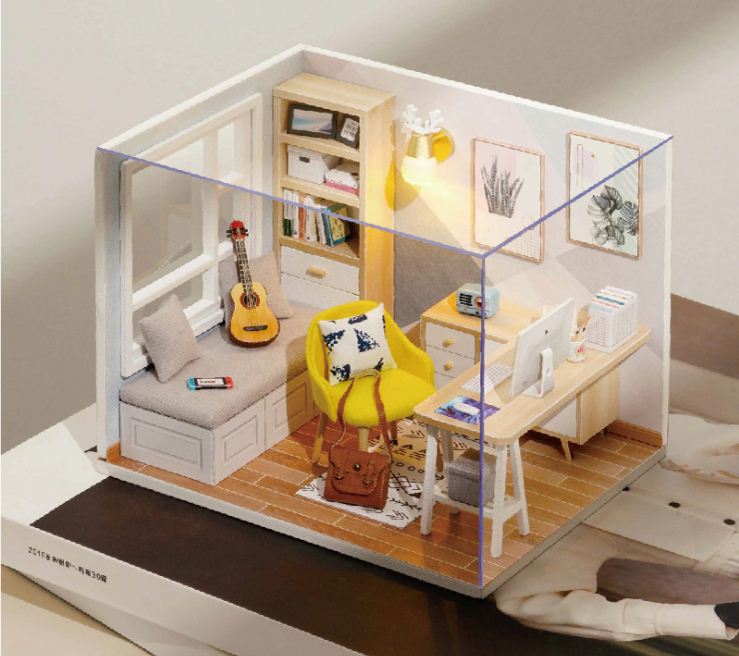 Mô hình nhà gỗ - Study room