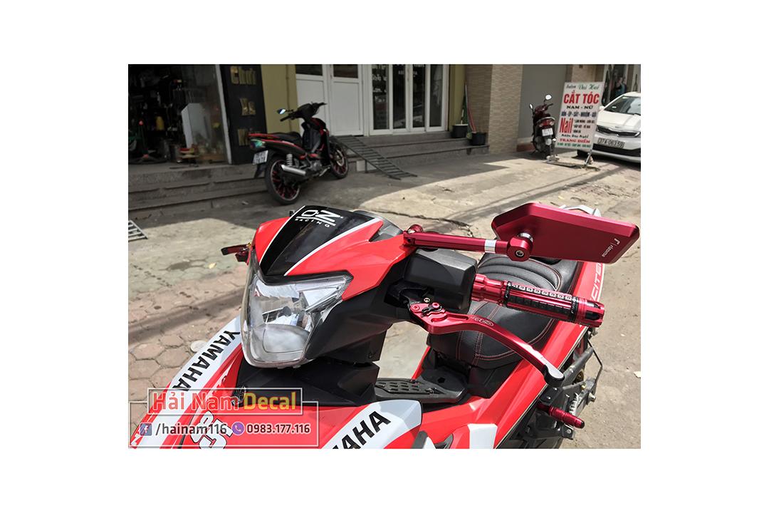 Tem Trùm Exciter 150 Trắng Đỏ Eneos Monster