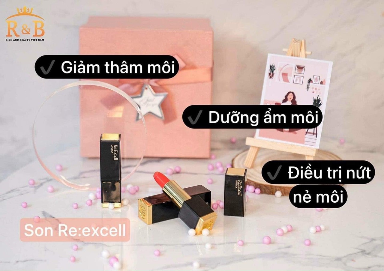 Son Re:Excell Lipstick giúp đôi môi căng mọng đầy sức sống