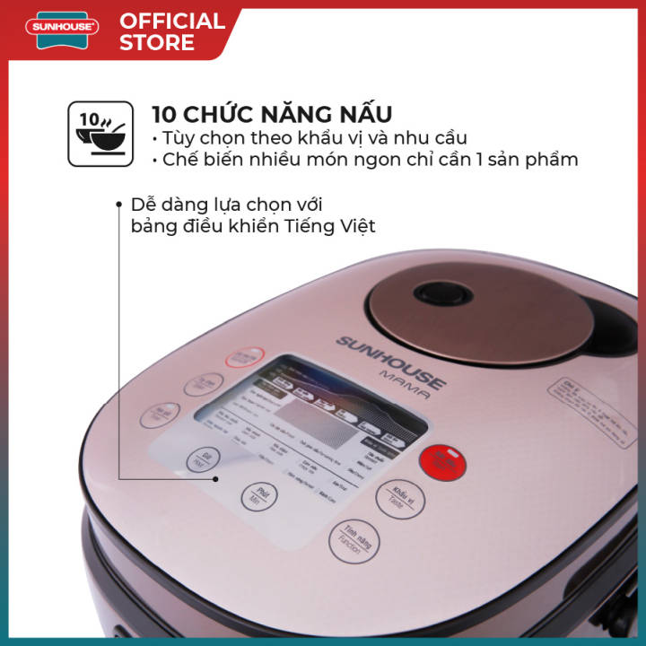 Nồi Cơm Điện Tử Ủ Ấm 3 Chiều…
