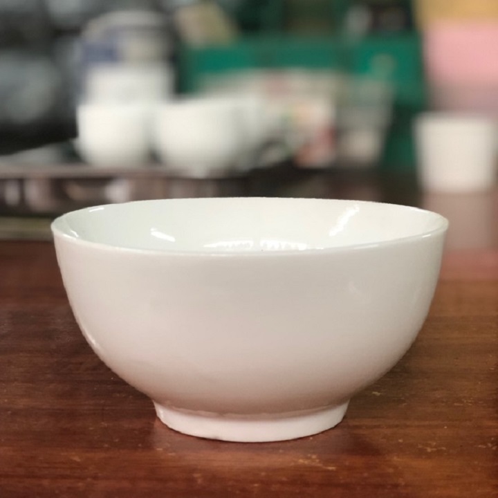 Combo 6 Bát Cơm Trắng Trơn 11cm Trắng Ngà Đẹp