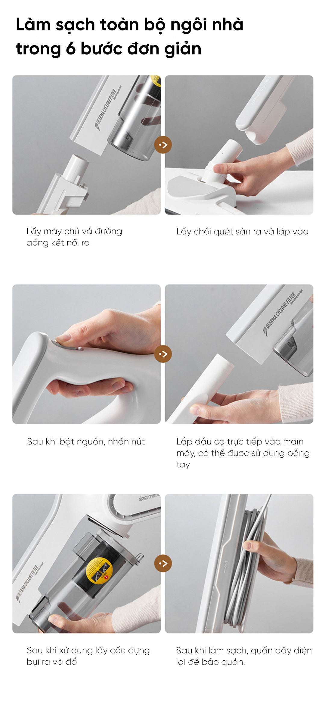 Máy hút bụi cầm tay Deerma DX700