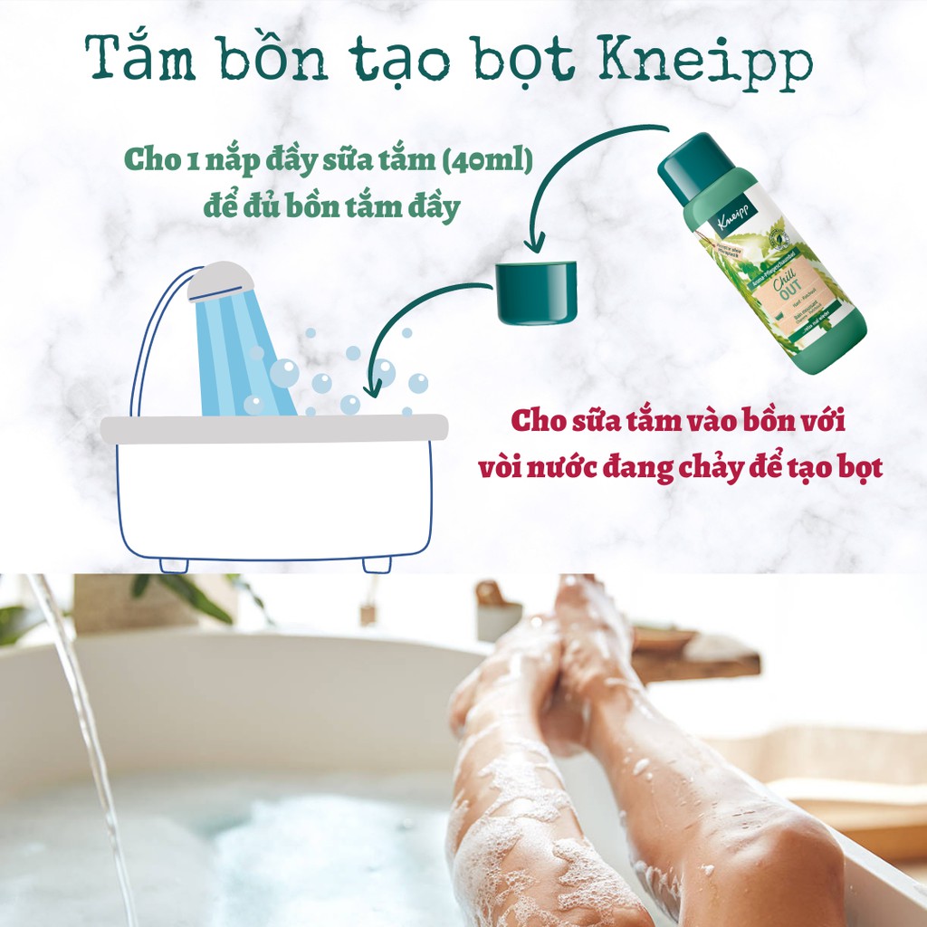 Tắm Bồn Tạo Bọt Kneipp 400ml New Arrival 2022