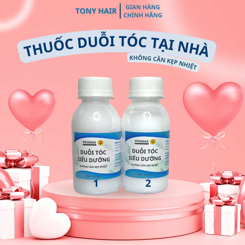 Thuốc duỗi ép tóc tại nhà không cần kẹp nhiệt nhà đơn giản, tiết kiệm, nhanh gọn Tony - Hair