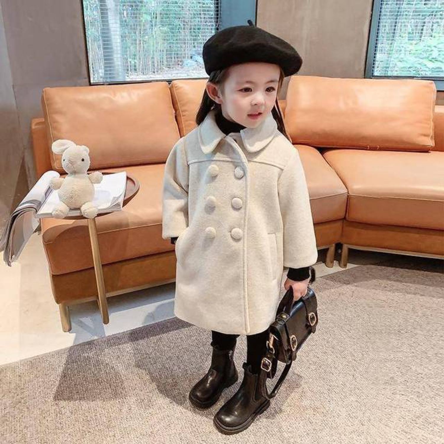 Áo khoác dạ bé gái siêu xinh chất đẹp