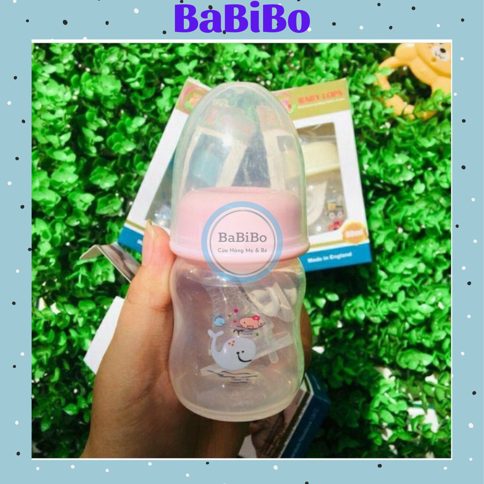 Bình Sữa size sơ sinh 60ml Baby Lops - Babibo