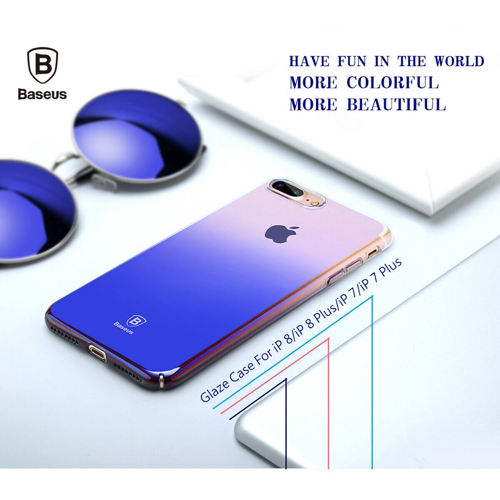 (Xả Tồn Kho) Ốp lưng iPhone 6/6plus iPhone 7/7plus.iphone 8/8plus Baseus Glaze Case