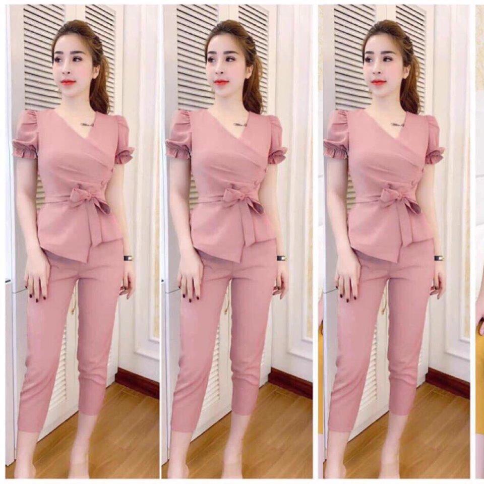 [HCM]SET BỘ THỜI TRANG THẮT NƠ EO SIÊU DỄ THƯƠNG