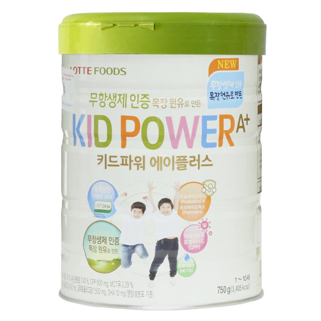 Sữa bột Lotte Kid A+ 760g