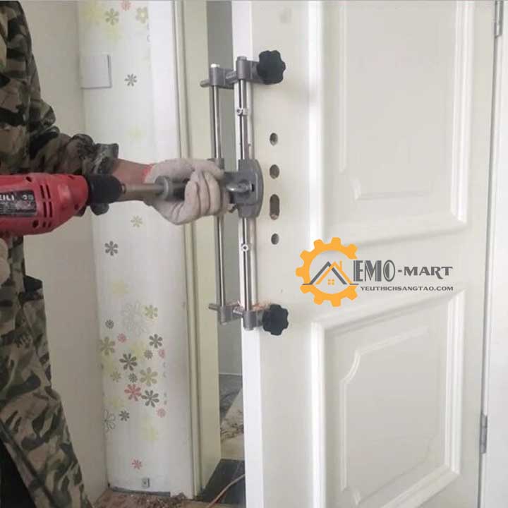 [FreeshipMAX] Bộ dụng cụ phay lỗ khóa cửa V1