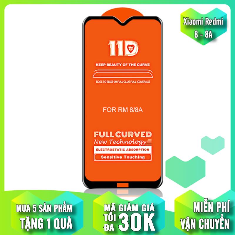 Kính cường lực 11D cho Xiaomi Redmi 8/ 8A Full viền Đen MIETUBL