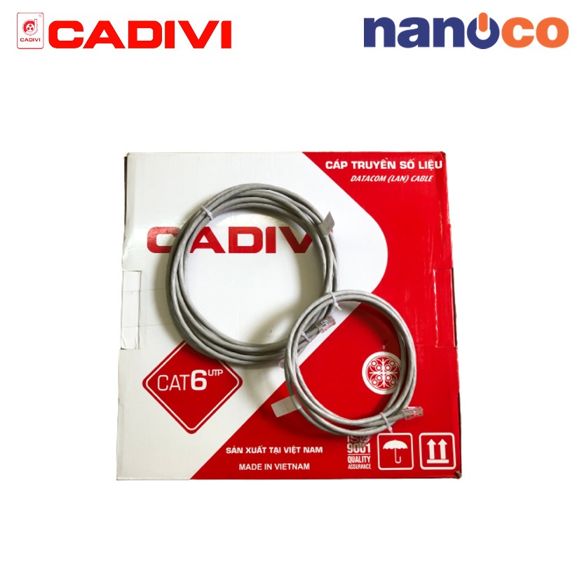 DÂY CÁP MẠNG CAT6 NANOCO, CADIVI BẤM SẴN 2 ĐẦU