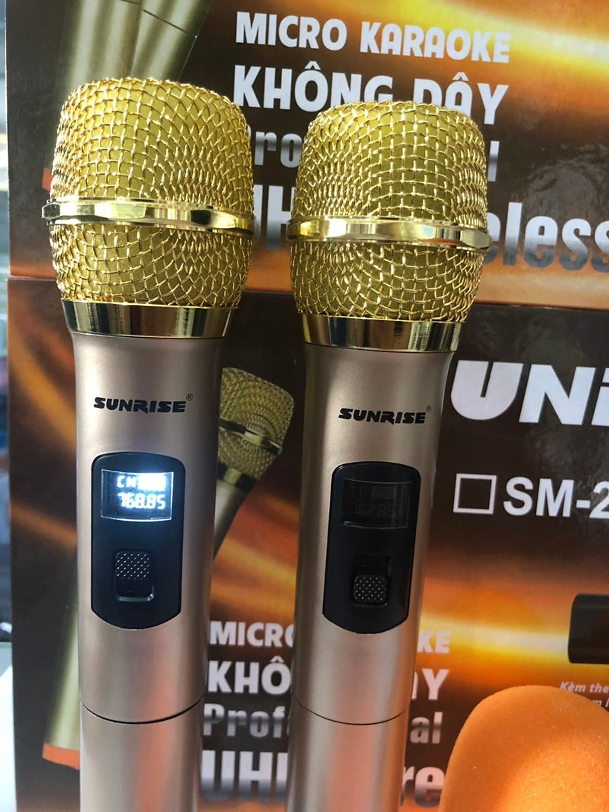 BỘ 2 MICRO KHÔNG DÂY SUNRISE SM-2.2- HÀNG NHẬP KHẨU