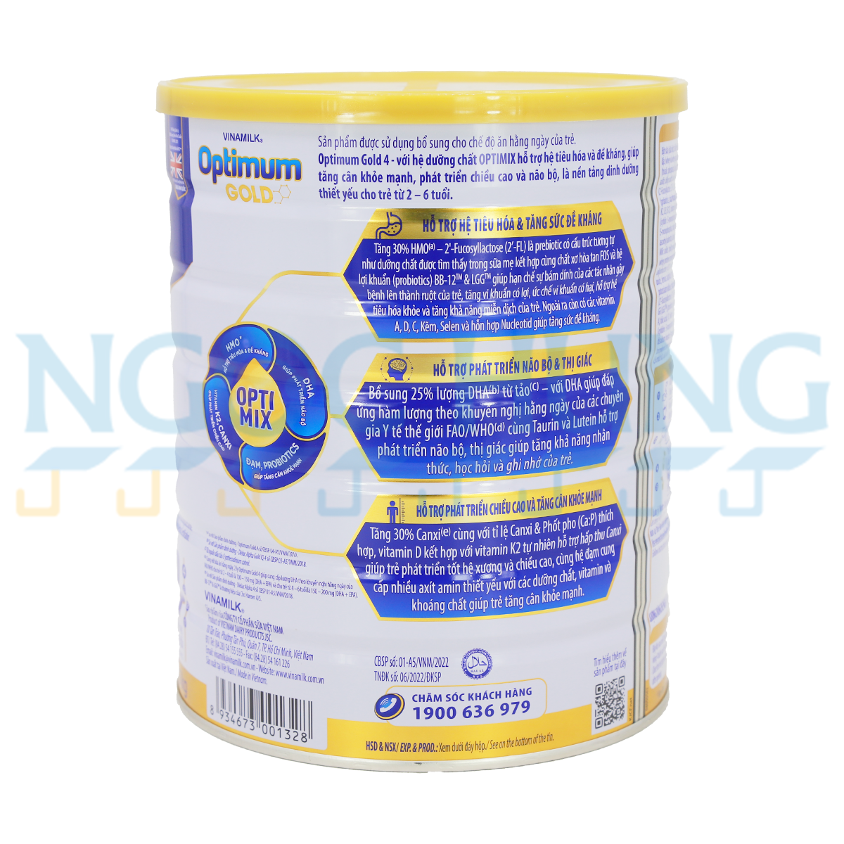 Sữa bột Optimum Gold Optimix 4 (cho bé 2-6 tuổi) - 1,45kg