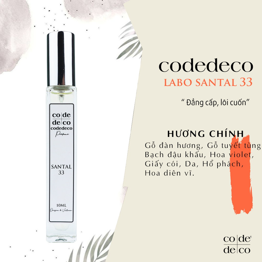 Tinh Dầu Nước Hoa Code Deco Labo Another 13, Rose31, Santal 33 - 10ml