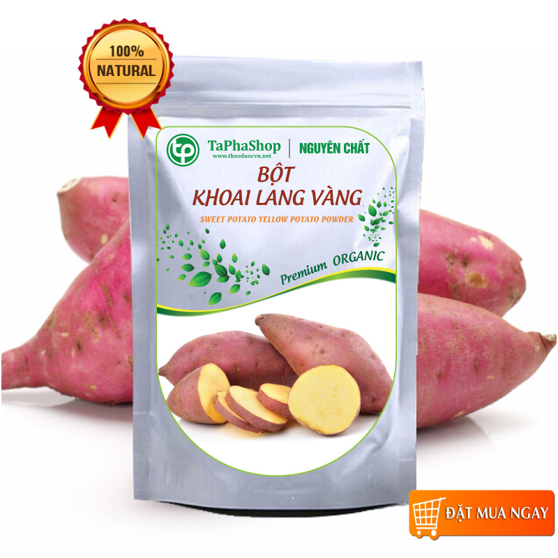Bột khoai lang vàng nguyên chất 100g - tấn phát