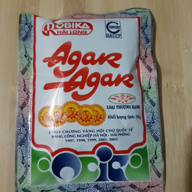 Bột rau câu giòn Agar - Hải Long 25g