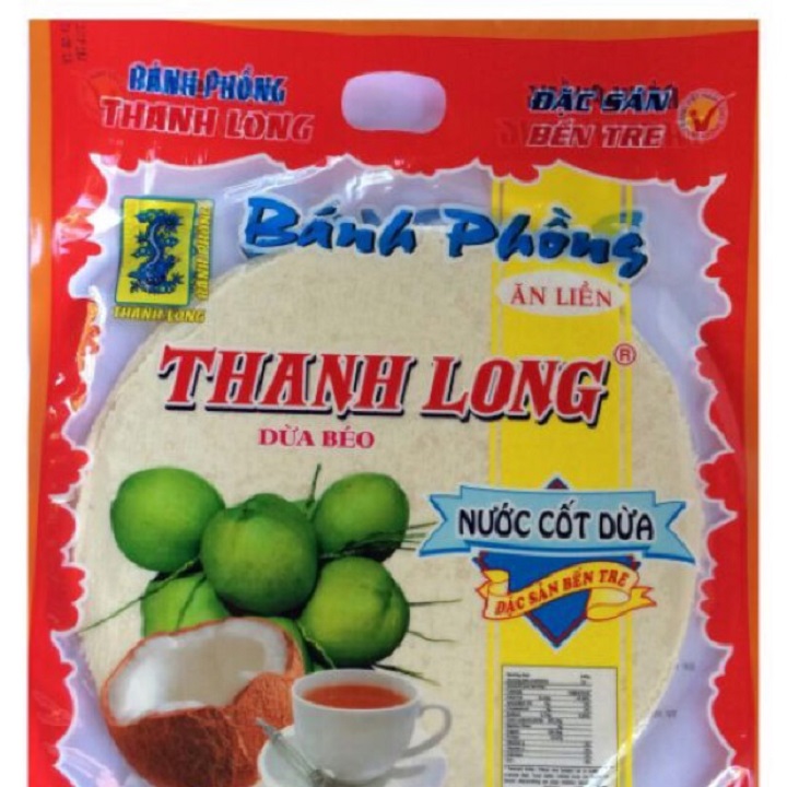 Bánh phồng sữa cốt dừa Thanh Long- Bến Tre (bịch 10 cái)