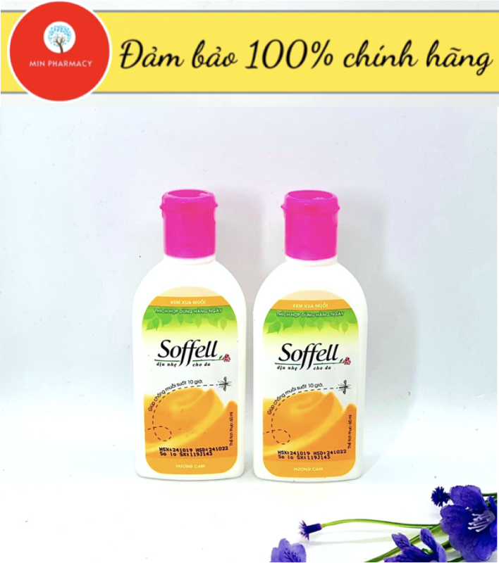 COMBO 2 CHAI KEM BÔI DA CHỐNG MUỖI SOFFELL HƯƠNG CAM - CHAI 60ml - Minpharmacy giá rẻ