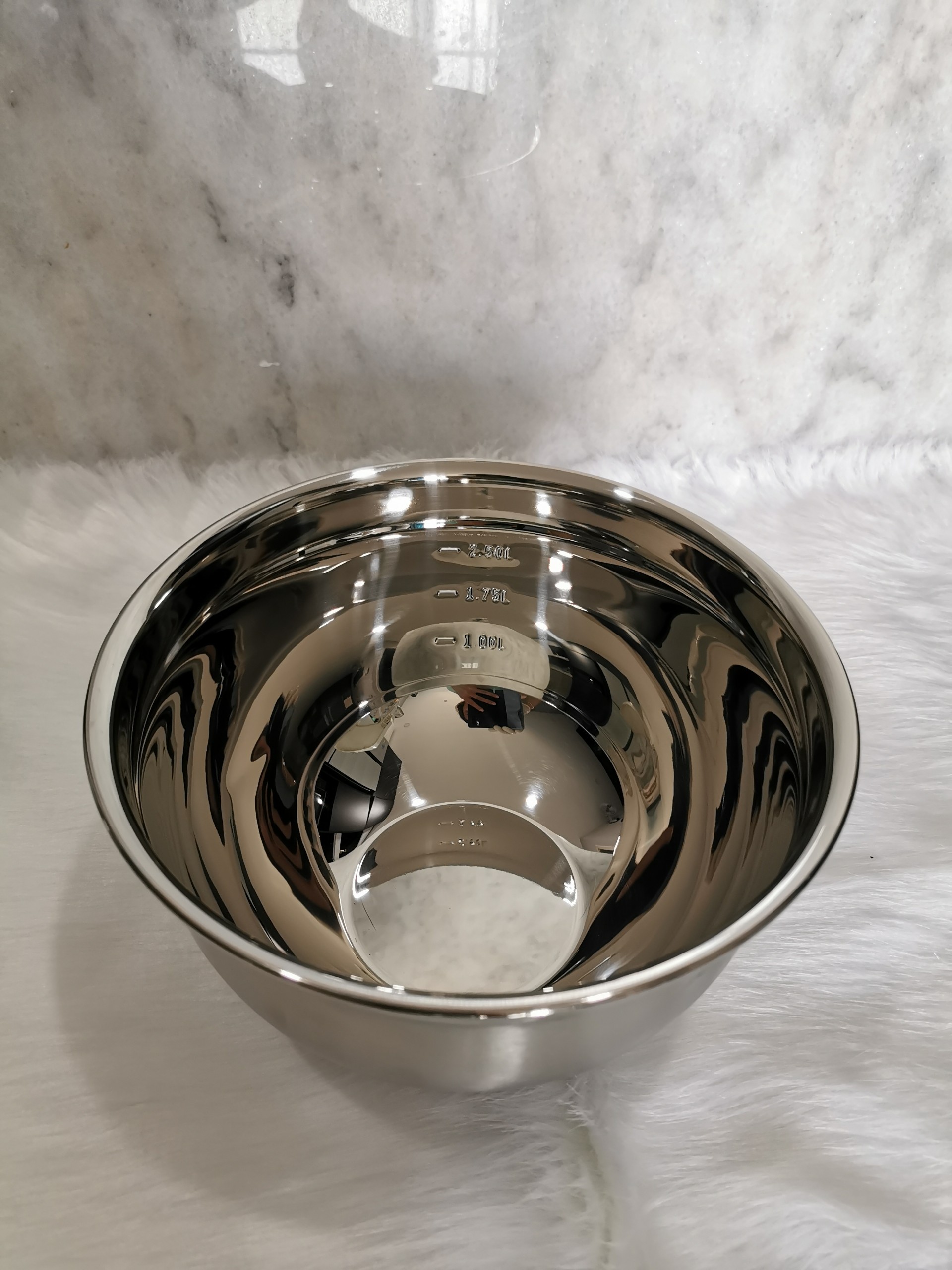 Thố inox đánh trứng /trộn bột 304 có vạch đo lường