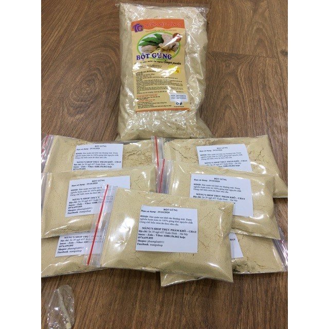 Bột gừng nguyên chất gói 500gr