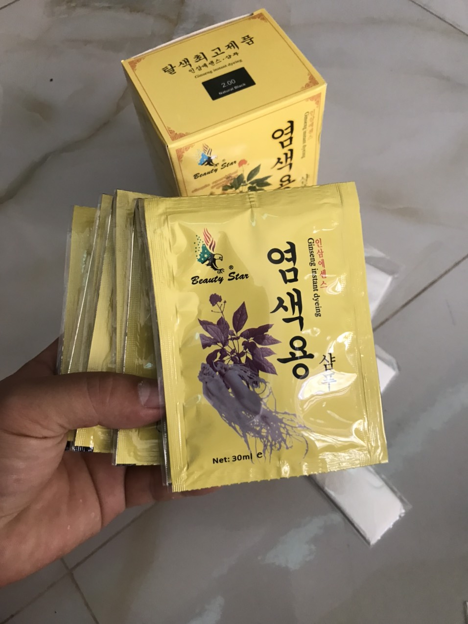 Dầu gội "Gội Là Đen" Nhân sâm Ginseng Hàn Quốc