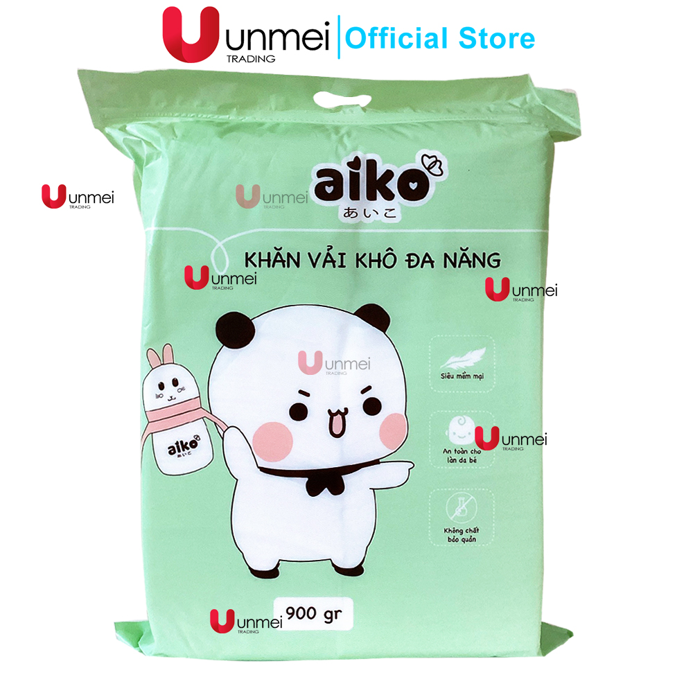 Khăn khô aiko, khăn vải khô đăng năng aiko 900g/bịch