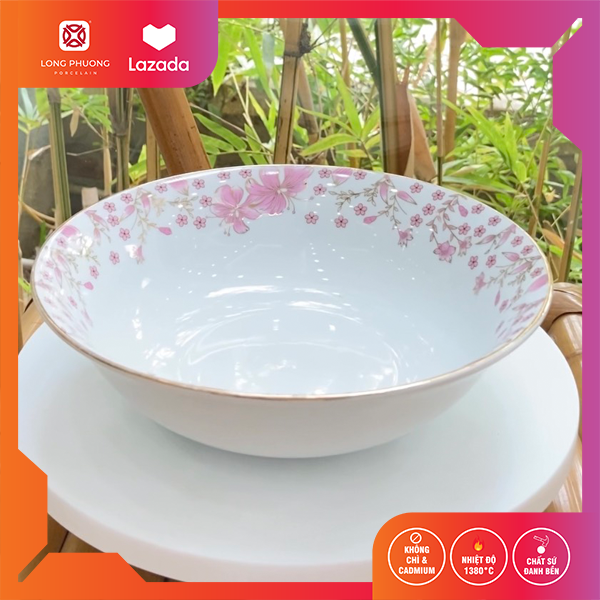 Cereal bowl floral pattern 03