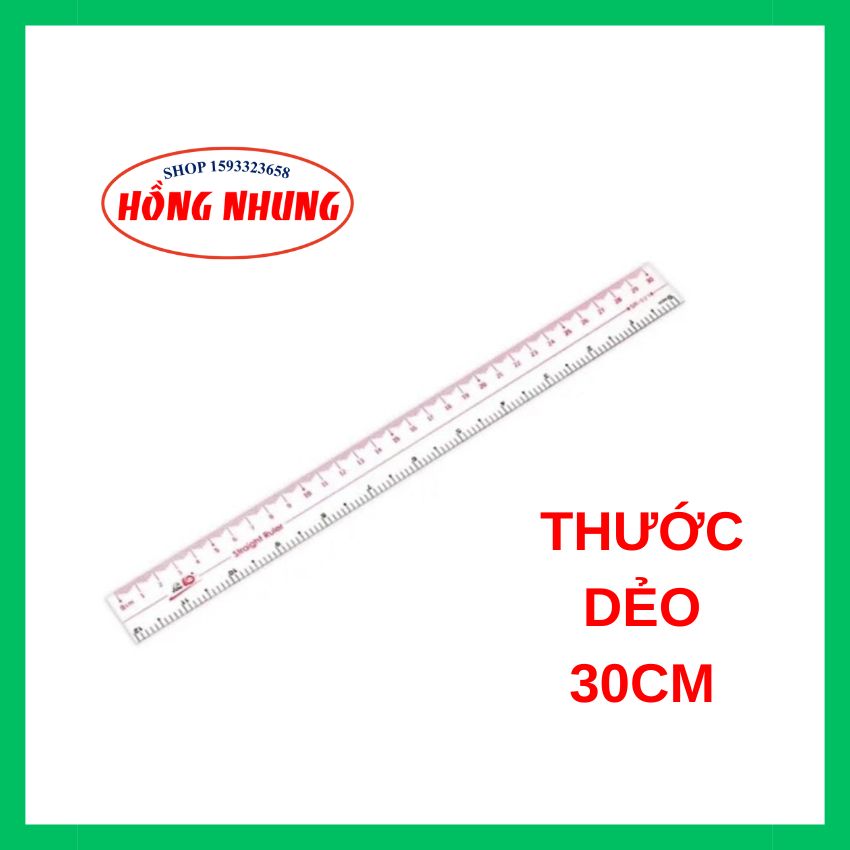 [ Mới] Thước dẻo PVC Điểm 10, dài 20 - 30 cm SR021/ SR022.