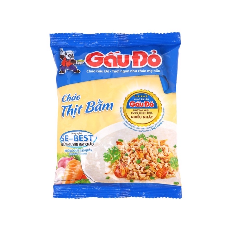 Cháo gấu đỏ thịt bằm gói 50g