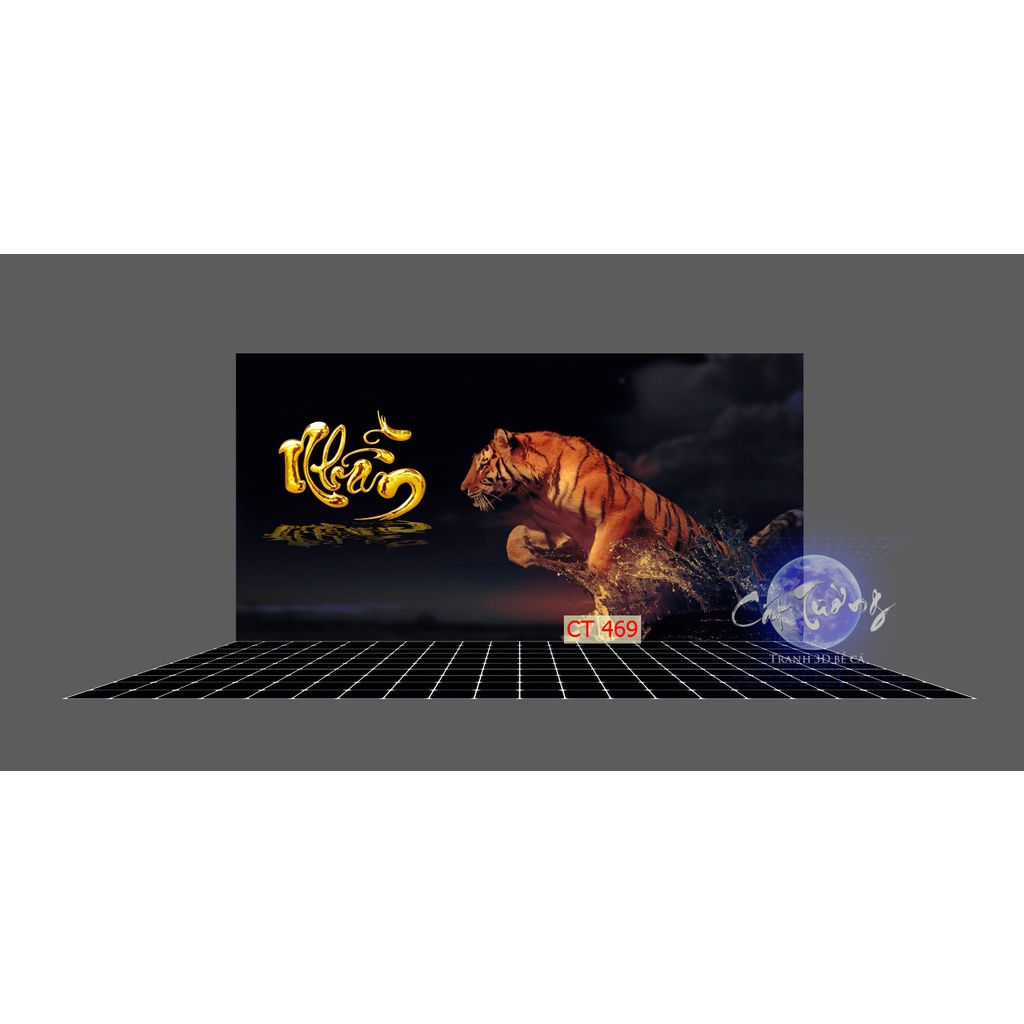 Tranh 3d dán bể cá thủy sinh, bể cá rồng