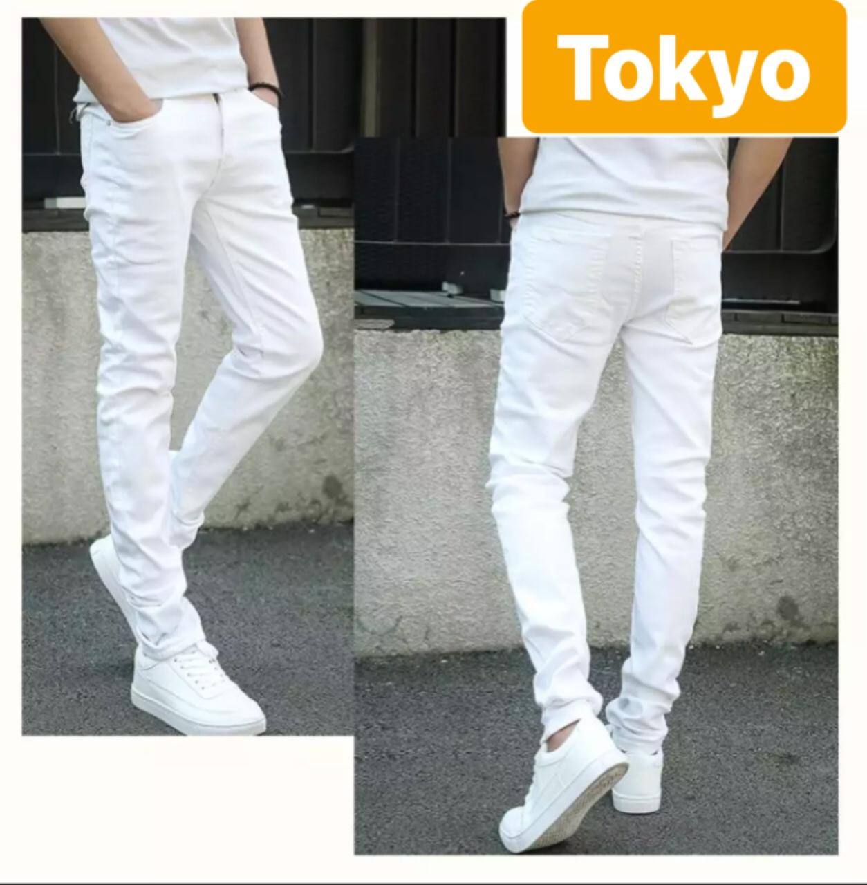 QUẦN JEAN NAM CHẤT BÒ TRẮNG TRƠN, ĐEN HỌA TIẾT SOÁI KA 2021 DB-30 TOKYO FASHION
