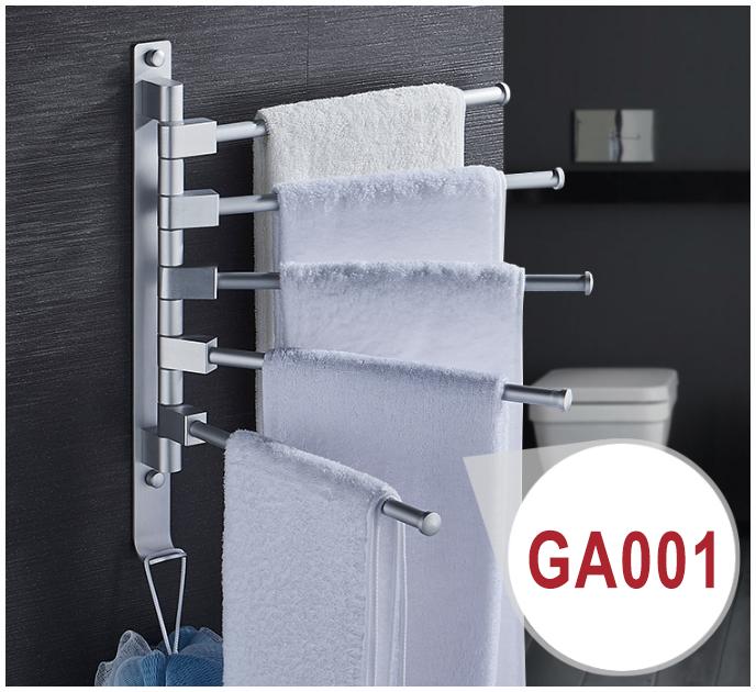 Giá treo khăn nhà tắm hợp kim cao cấp GA001 – Thiết kế thông minh
