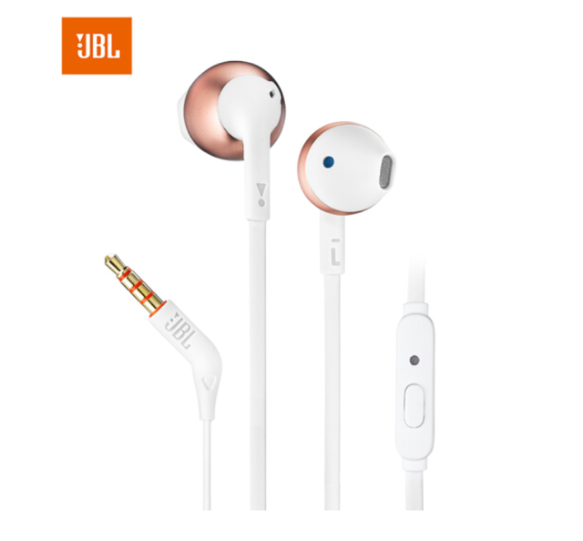 Original JBL T205 3.5mm Wired Headphones Game Harman Music Headset Sport Earphone Hands-free with Mic For ios iPhone and Android Huawei/Xiaomi/oppo/vivo/Samsung