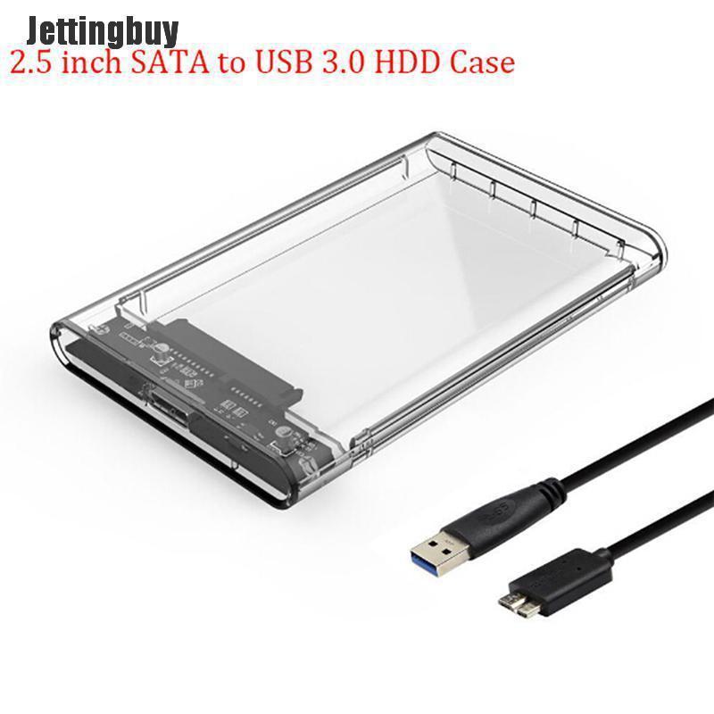 Jettingbuy 2.5'' USB 3.0 to SATA SSD HDD Hard Drive Disk External Case Enclosure