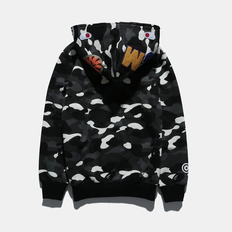 Áo khoác cá mập bape in sơn siêu đẹp, áo hoodie zip, Áo khoác hoodie form rộng, áo khoác hoodie dây kéo, áo khoác hoodie tay phồng, áo khoác nỉ, áo khoác nỉ form rộng khoá kéo hàn quốc, Áo khoác nỉ ngoại