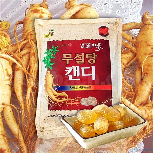 [HCM]Kẹo hồng sâm không đường Hàn Quốc 500g