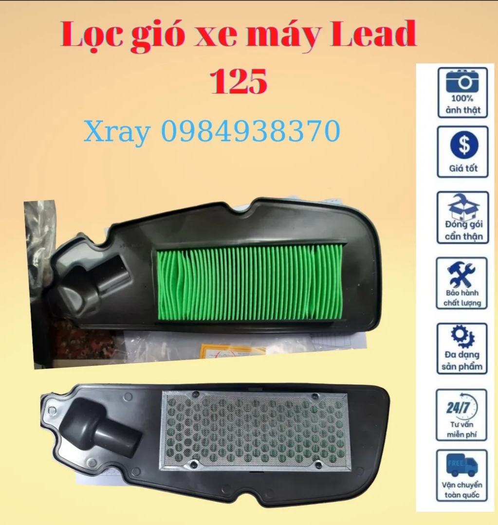 Lọc gió xe máy Lead 110, 125