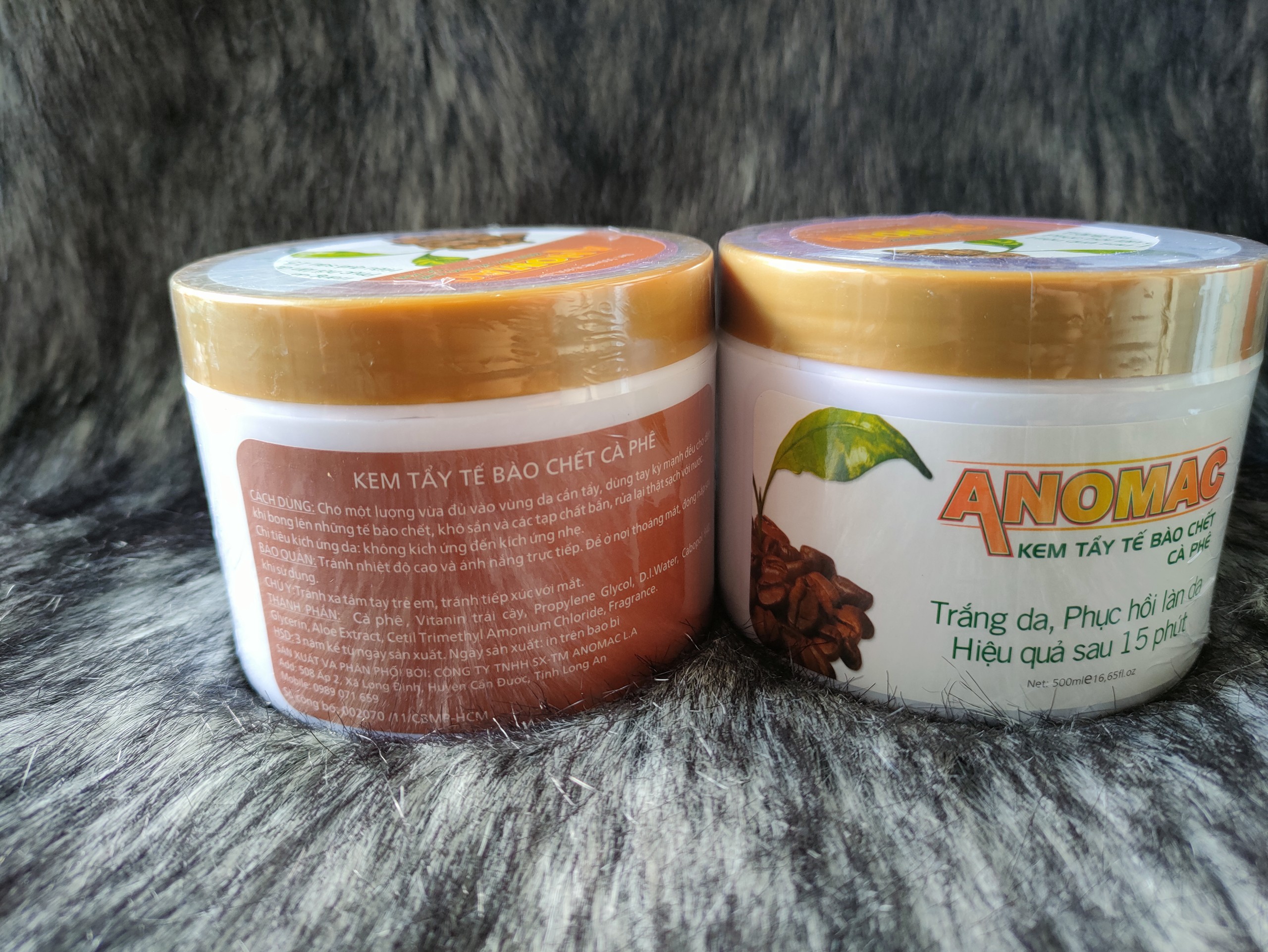 Kem tẩy tế bào chết Anomac cafe 500g