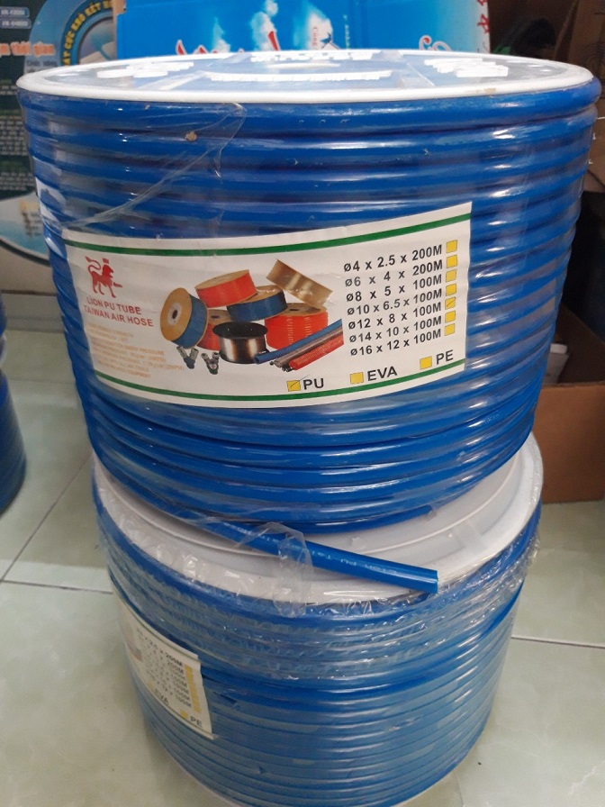 2 mét Dây PU 12 ly màu xanh