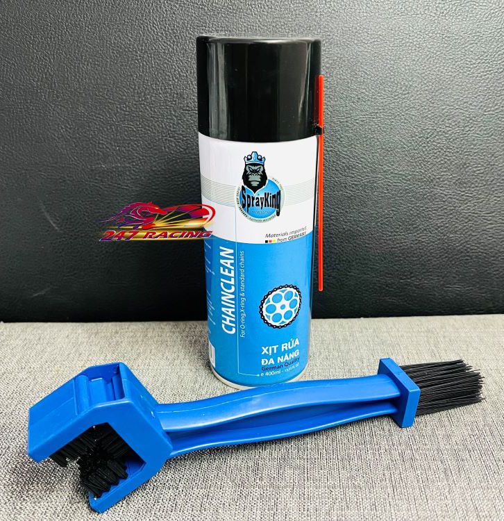 Combo 1 chai xịt sên Rửa Sên Đa Năng SPRAYKING tặng kèm thêm 1 bàn chải sên bảo dưỡng sên mùa mưa ...giá siêu rẻ