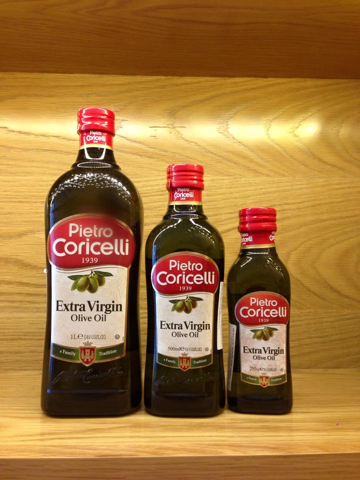 Dầu Olive Extra Virgin Pietro Coricelli 1L – Dầu Ô Liu Ép Lạnh Nguyên Chất – Dùng Salad & Sốt – Nhập Khẩu Ý