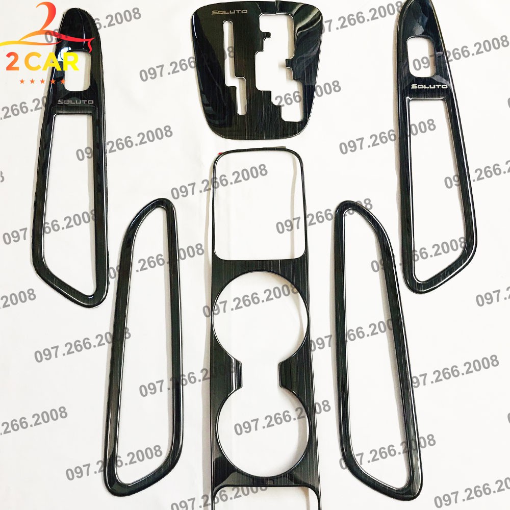 Ốp Nội Thất Xe Kia Soluto 2019- 2022, 2023 ( Số tự động+ Số Sàn) chất liệu Titan cao cấp