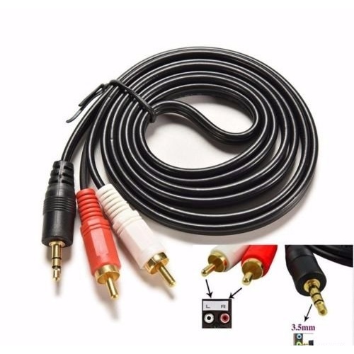 Dây Loa 1 Đầu 3.5 Ra 2 Đầu Av (Rca) Dài 3M