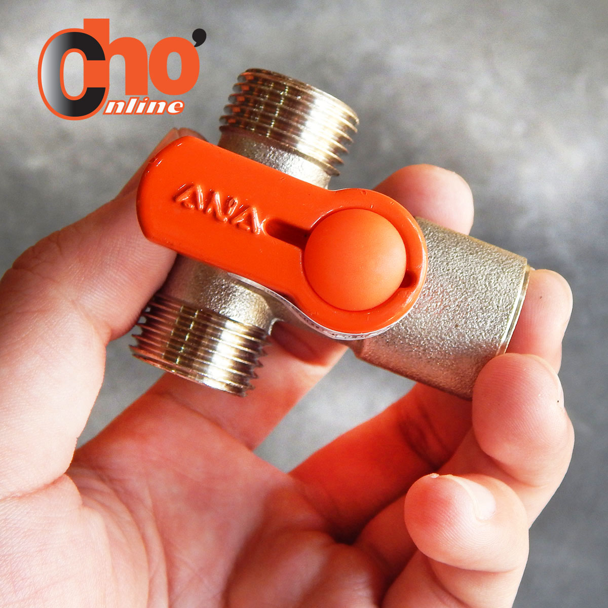 Van khóa nước 3 ngã/ 2 ren ngoài - 1 ren trong 21mm chính hãng ana nhập khẩu thái lan/ bh 03 năm