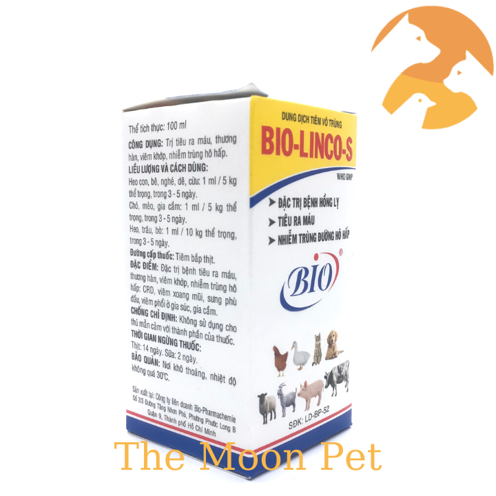 Bio Linco S [100 ml] dứt điểm khẹt, khò khè gà đá