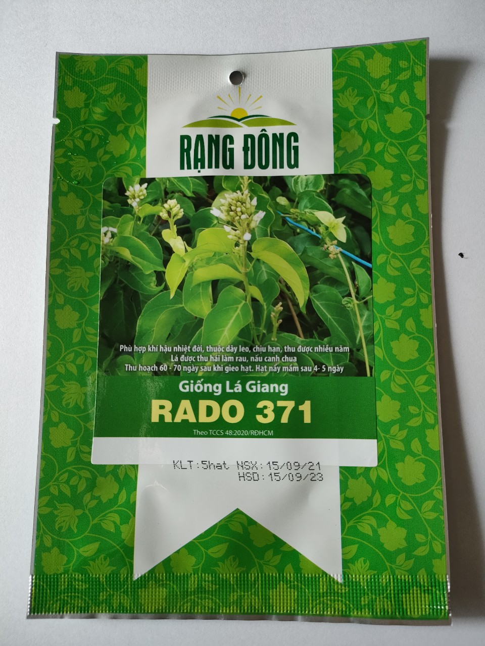Hạt giống Lá Giang Rado 371 gói 5 hạt